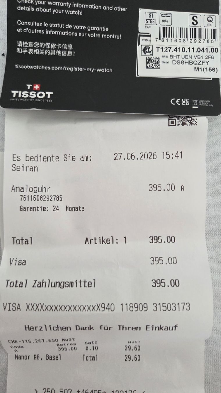 Tissot Uhren: TISSOT T-Classic – Neu (gemäss Beschreibung) aus Dürnten von fab_69zw 2