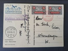 1935, Postkarte von Meiningen nach Wiesendangen
