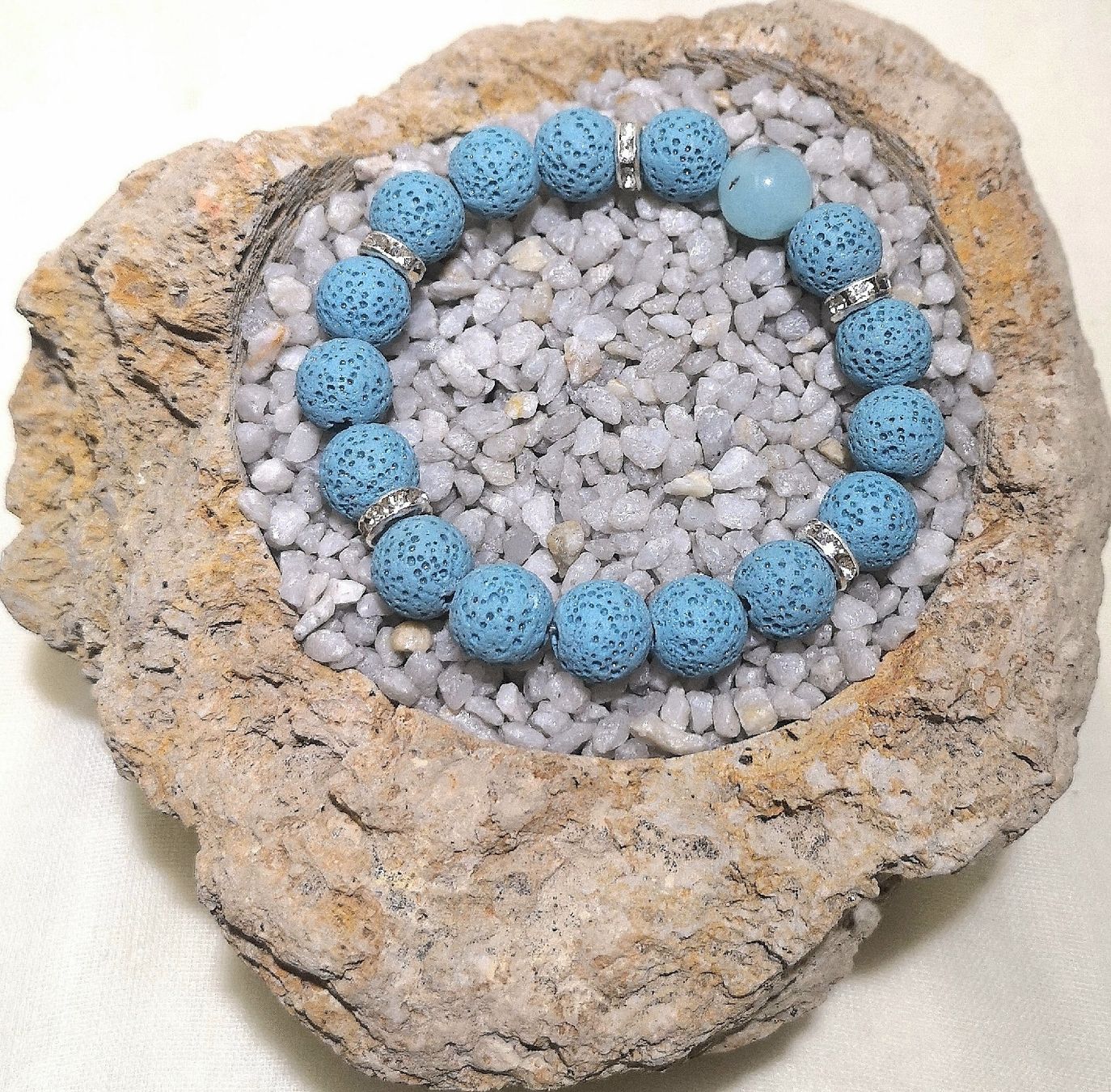 Bracciali & Braccialetti: Lava Steinarmk. türkis - Spendenaktion – Nuovo (secondo la descrizione) da Unterkulm venduto da Nachtigall 4