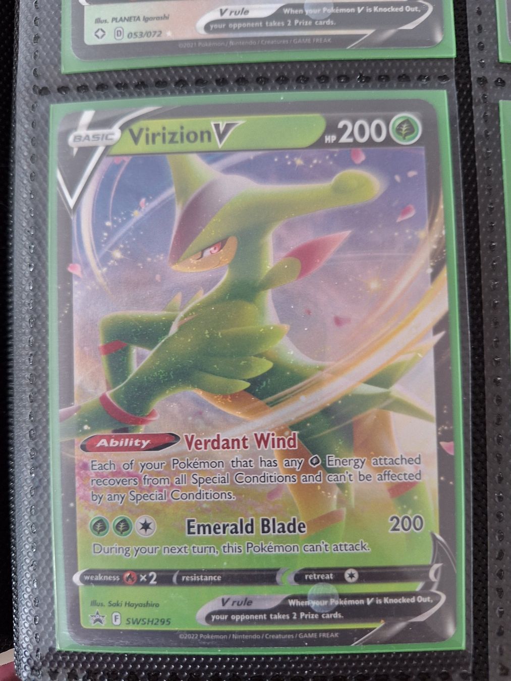 Pokémon Sammelbilder & Trading cards: Virizion V – Gebraucht aus Altstätten SG von GGsGameshop