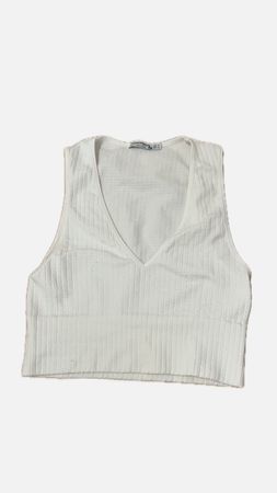 Stradivarius Top, weiss, Grösse S - Sommer bereit!