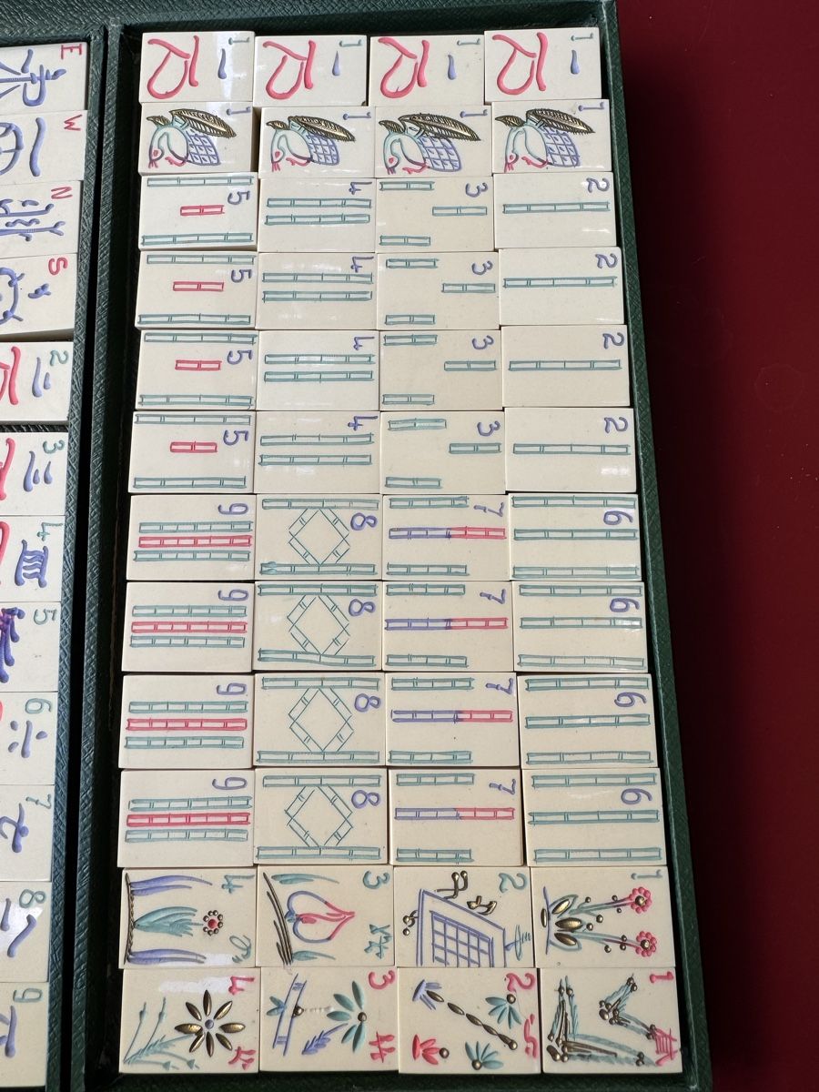 Giochi: Mah-Jongg Set, altchinesisches Spiel – Usato da Wohlenschwil venduto da susburg 6