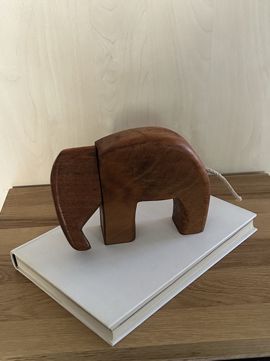 Statuette: Holz geschnitzte Elefant, minimalistisch, Deko! – Usato da Wettingen venduto da Mmccl 8