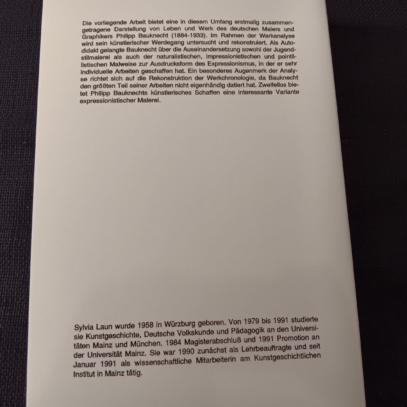 Libri: Sylvia Laun Buch Philipp Bauknecht – Usato da Chur venduto da chr_b2cn 1