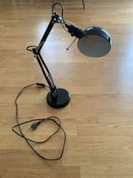 Schreibtischlampe schwarz Gelenkarm Metall gebraucht