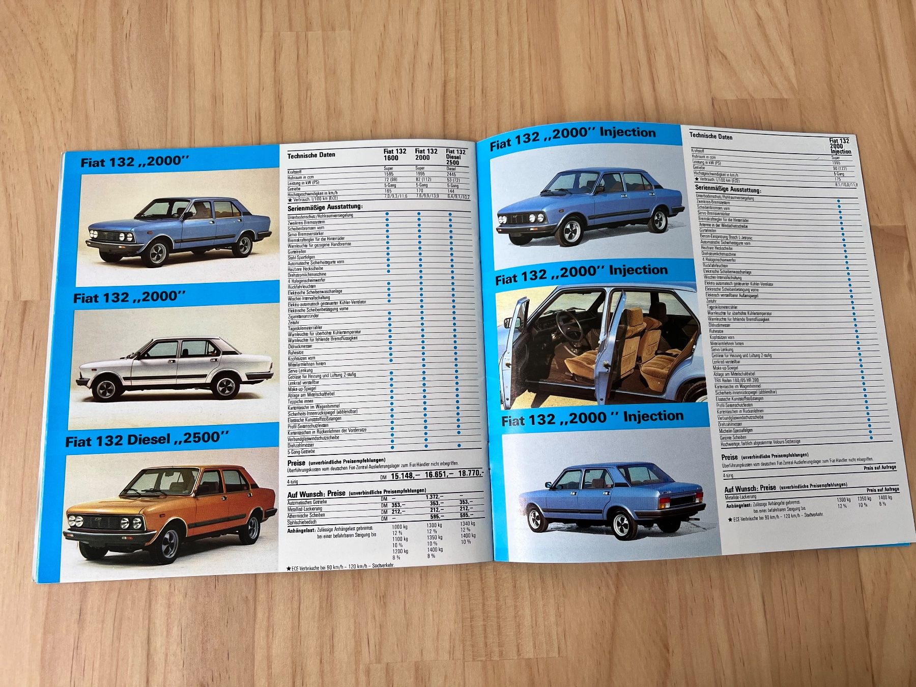 Fiat Dokumente: FIAT PKW Programm 1979 Prospekt mit Preisen – Gebraucht aus Münchenbuchsee von Volver64 7