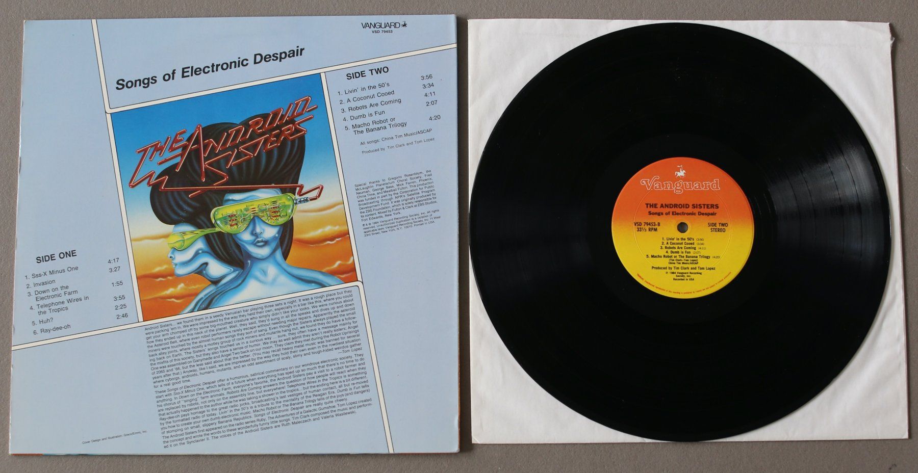 Schallplatten: LP, 80's Electro Disco, Android Sisters, Vanguard US 1984 – Gebraucht aus Biel/Bienne von 808.3 1