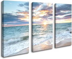 XXL Wandbild 120x80 cm auf Holzrahmen neu - Ozean