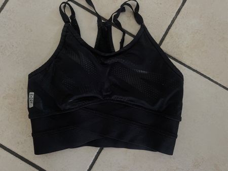 Schwarzer Only Sport Top/BH/bustier Gr. XS