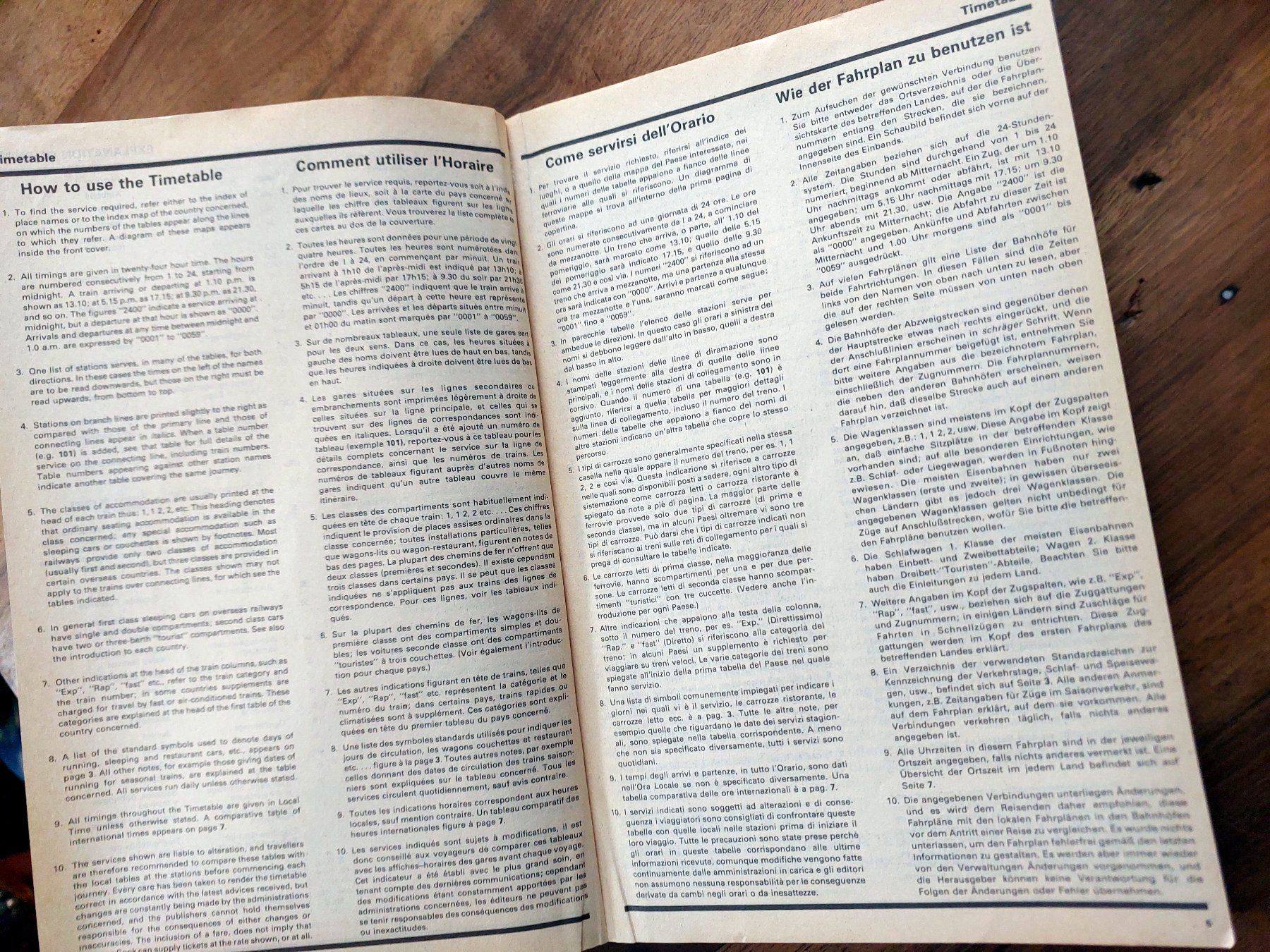 Libri: Thomas Cook Overseas Timetable 1983 – Usato da Schönenwerd venduto da Steidi 2