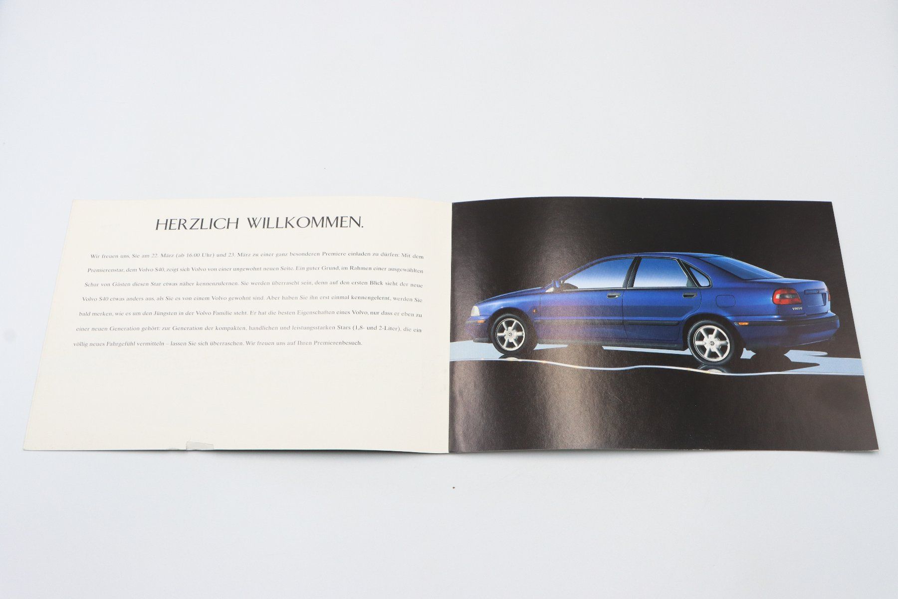 Volvo Documenti: Volvo S40 Premiere 1996 Prospekt – Usato da Bühl b.Aarberg venduto da Collectorpassions 2
