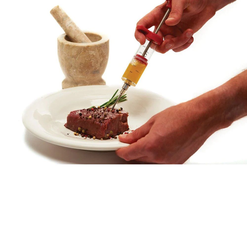 Elettrodomestici da cucina: 🎯NEU Grillspritze BBQ Spritze – Nuovo e nell'imballaggio originale da Wittenbach venduto da ChinaSeidenstrasse 4