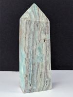 Blauer Aragonit Obelisk Turm 8,5cm, 85 Gramm
