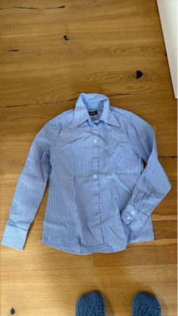 Damen Hemd Dixie blau weiss gestreift akzeptabel
