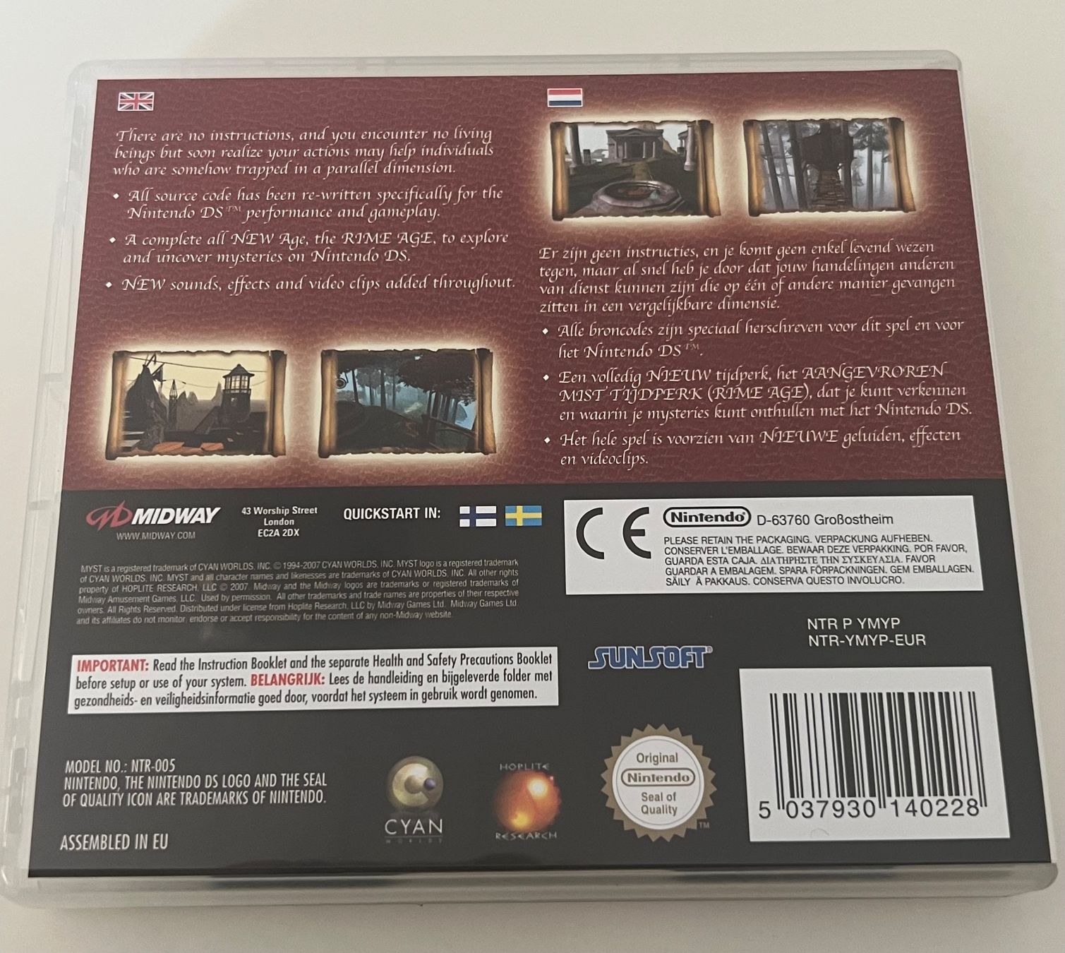 Nintendo Giochi: Myst Nintendo DS – Usato da Altstätten SG venduto da sheamus 1
