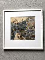Aquarell "Flusslandschaft", 19.Jh, E.A.Lorenz zugeschrieben