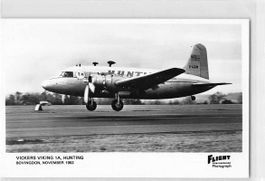 Schöne Ansichtskarte Aviatik 1953 VICKERS VIKING 1A, HUNTING
