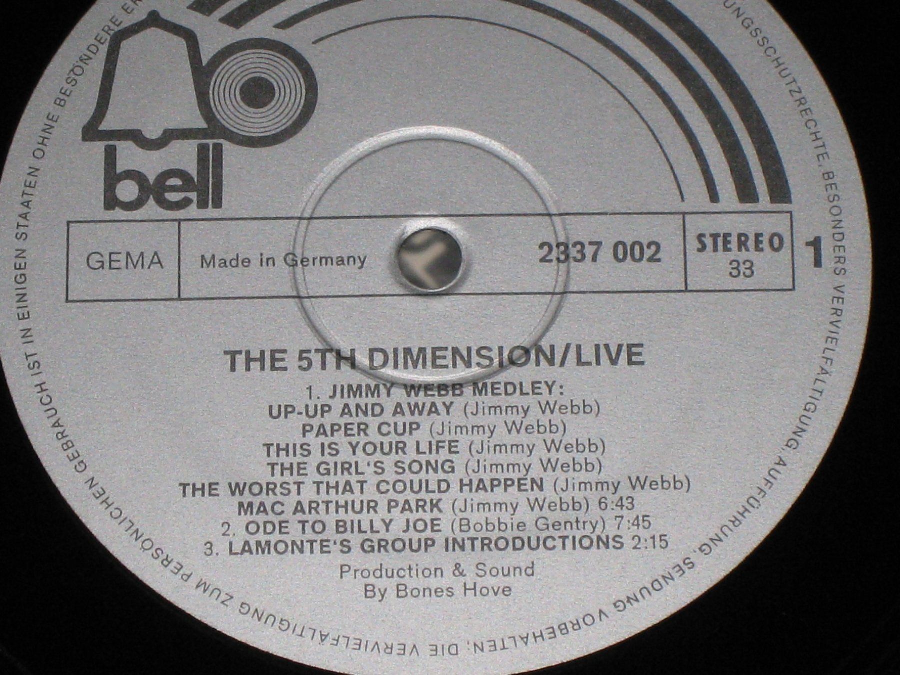 Dischi in vinile: DOPPEL LP - THE 5TH DIMENSION - LIVE! – Usato da Steckborn venduto da Quo7 4