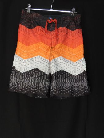 short de bain orange multicolor