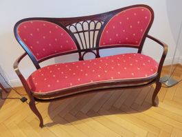 Thonet Sitzgarnitur mit 4 Stühlen