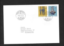 Bedarfsbrief Pro Patria 1975; B168-B169