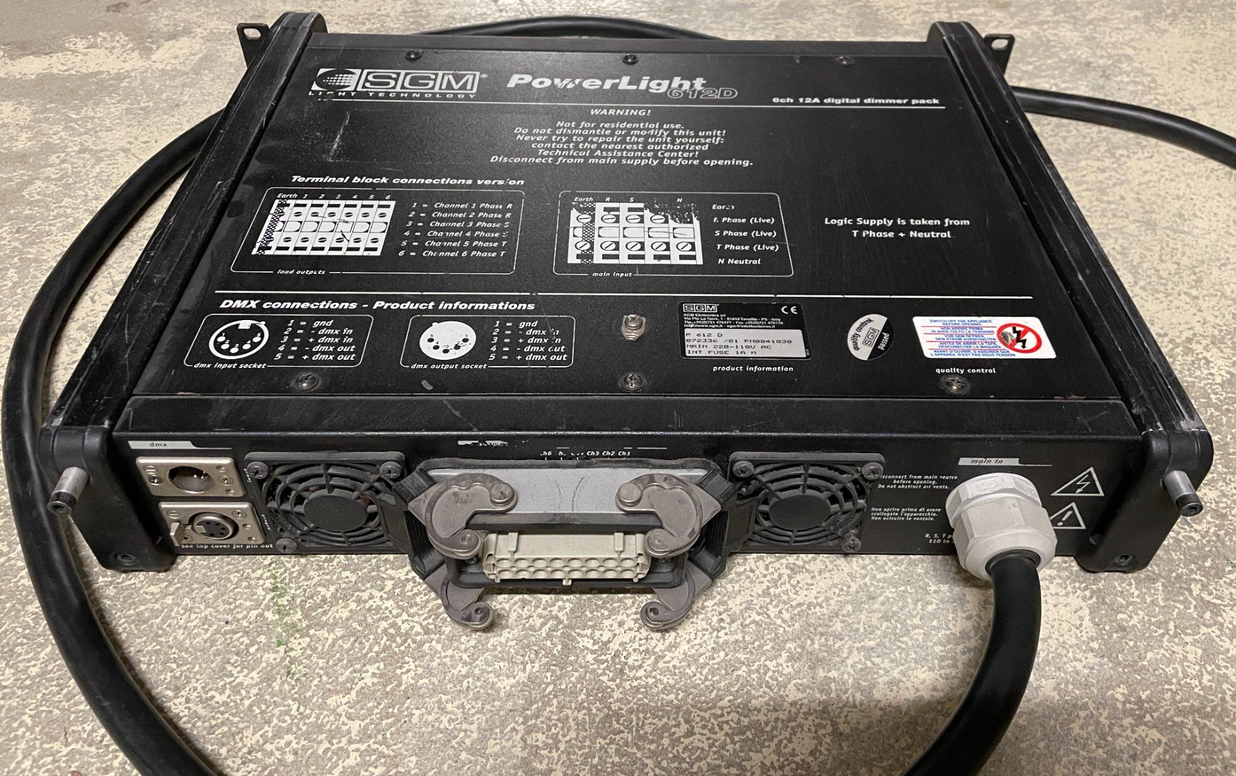Console di mixaggio: Dimmer SGM Powerlight 612D Harting – Usato da Bülach venduto da Ruedimax 2