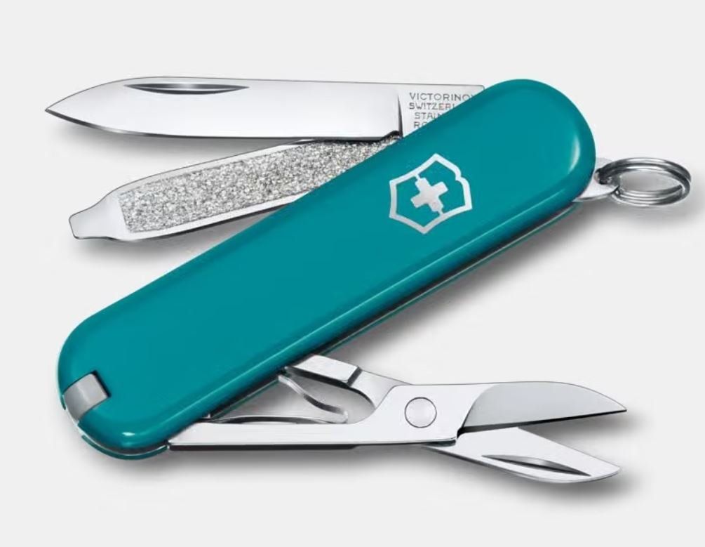 Victorinox Coltelli tascabile: Victorinox Classic SD türkis – Nuovo e nell'imballaggio originale da Jegenstorf venduto da Bracher_Shop