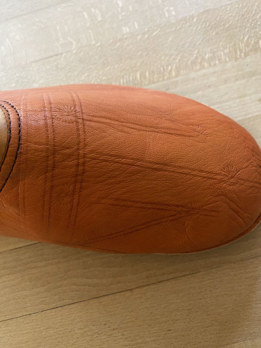 Scarpe da donna: Neue Slipper, orange, Gr. 38 – Nuovo e nell'imballaggio originale da Appenzell venduto da wunder01 1