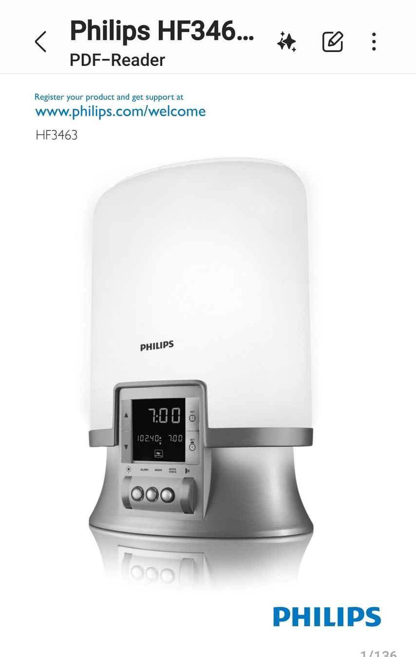 Sveglie: Philips Wake up Light/Lichtwecker – Usato da Reinach BL venduto da Manga7 3