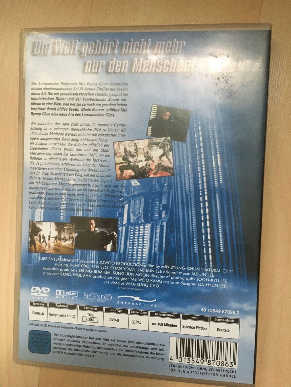 Tutti i DVDs: Natural City – Usato da Oberurnen venduto da Numi2000 1