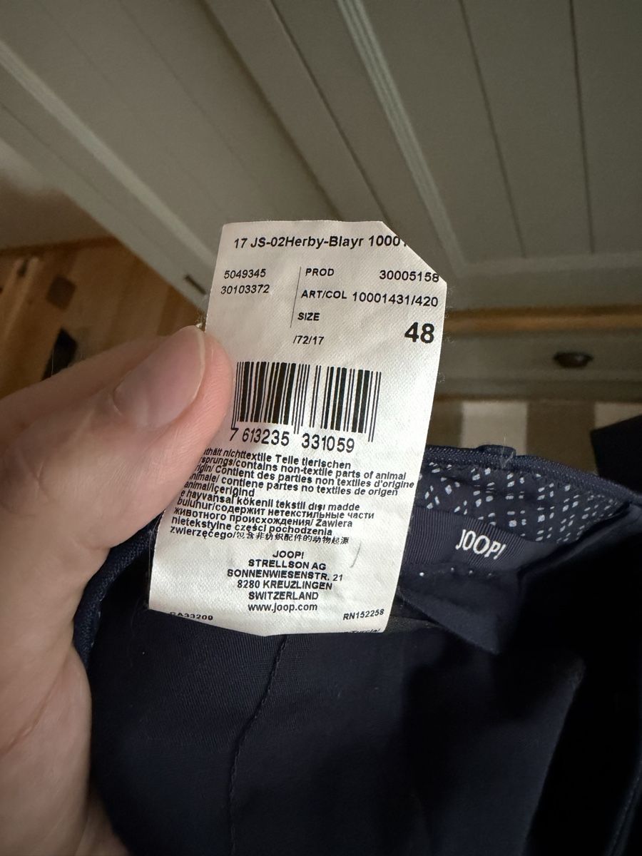 Joop Costumes: Anzug JOOP! dunkelblau Groesse 48 – D'occasion à Basel par fer_q7lr 3