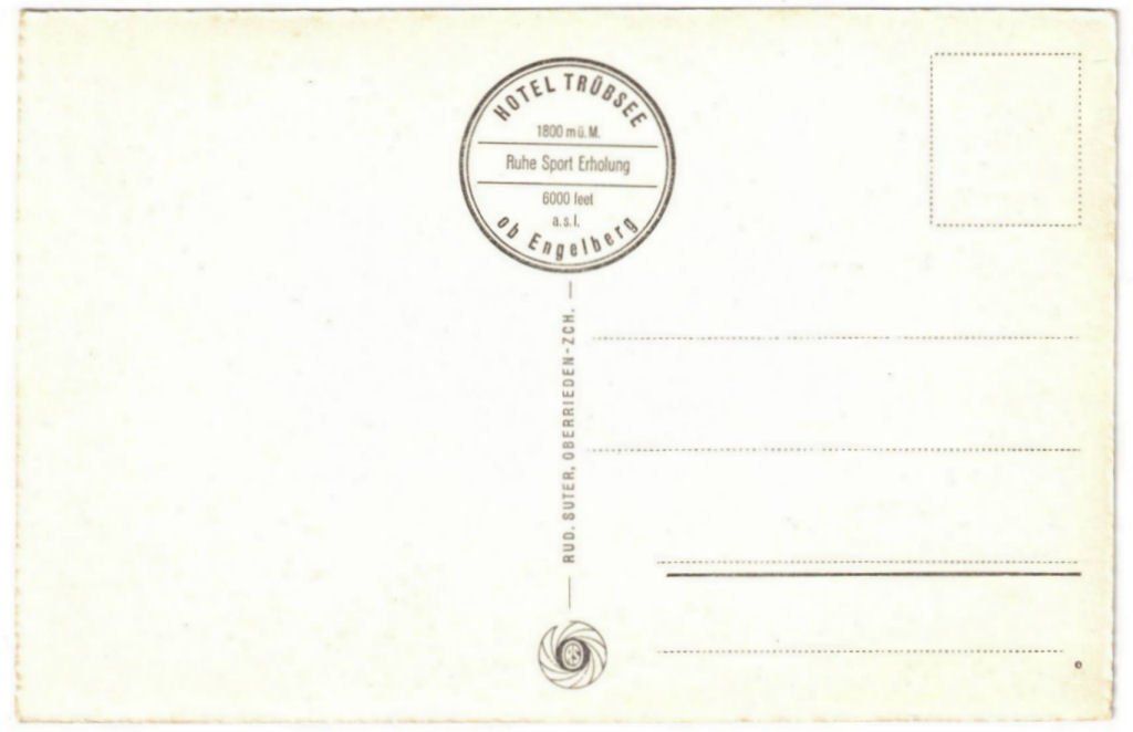Cartoline postali: Engelberg - Luftseilbahn Gerschnialp--Trübsee – Usato da Binningen venduto da Mountainrider 1