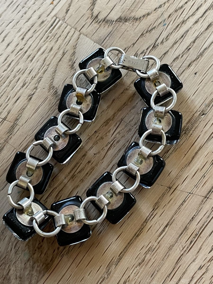Armbänder & -reifen: Armkette mit Steinen 925 – Gebraucht aus Flawil von Naphtali