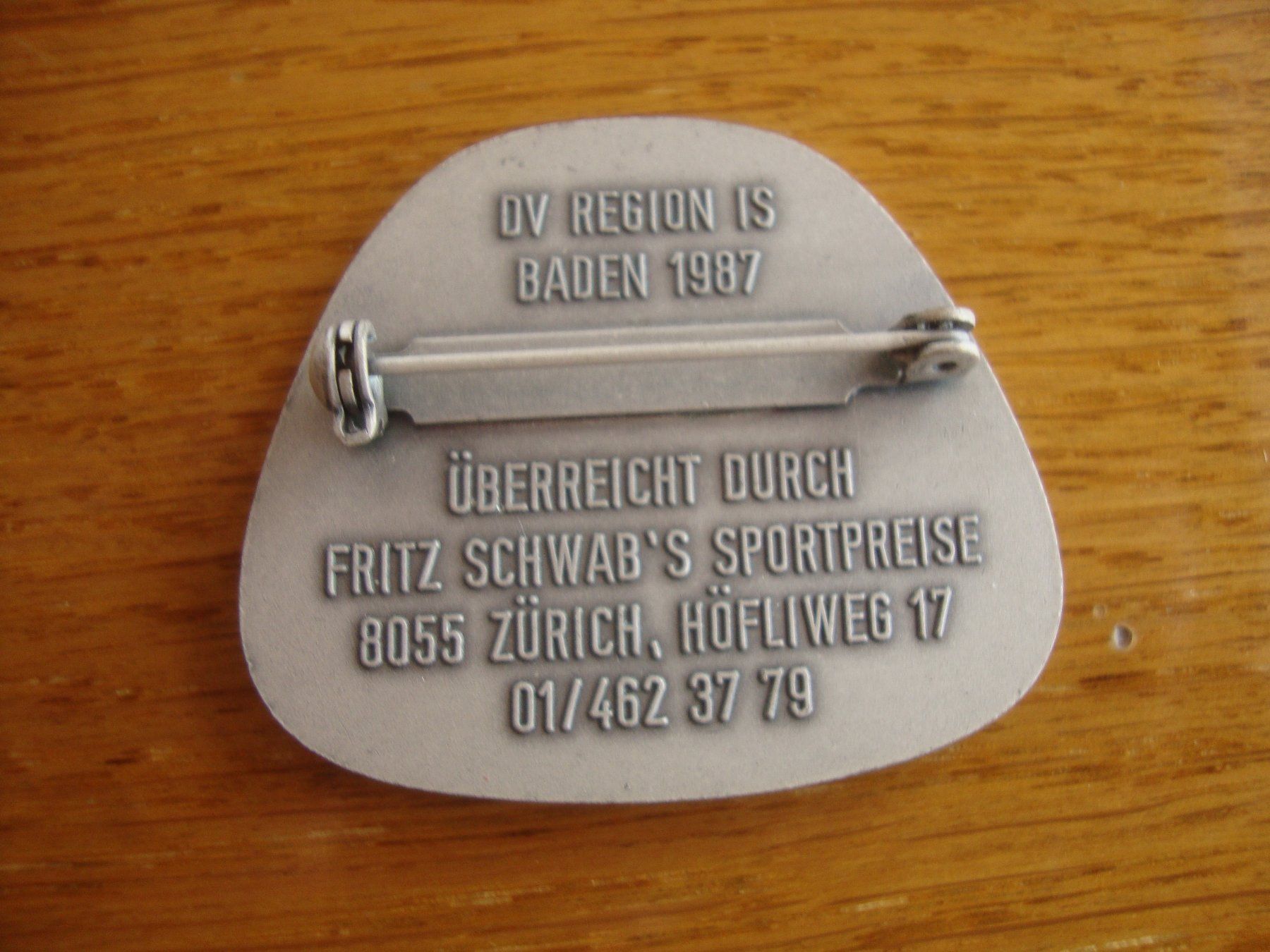 Medaillen: Baden Abzeichen Medaille – Gebraucht aus Döttingen von Kubuli1 1
