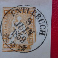 Strubel 25D (25B3) von ENTLEBUCH: 8.JULI.1859 sehr sauber!