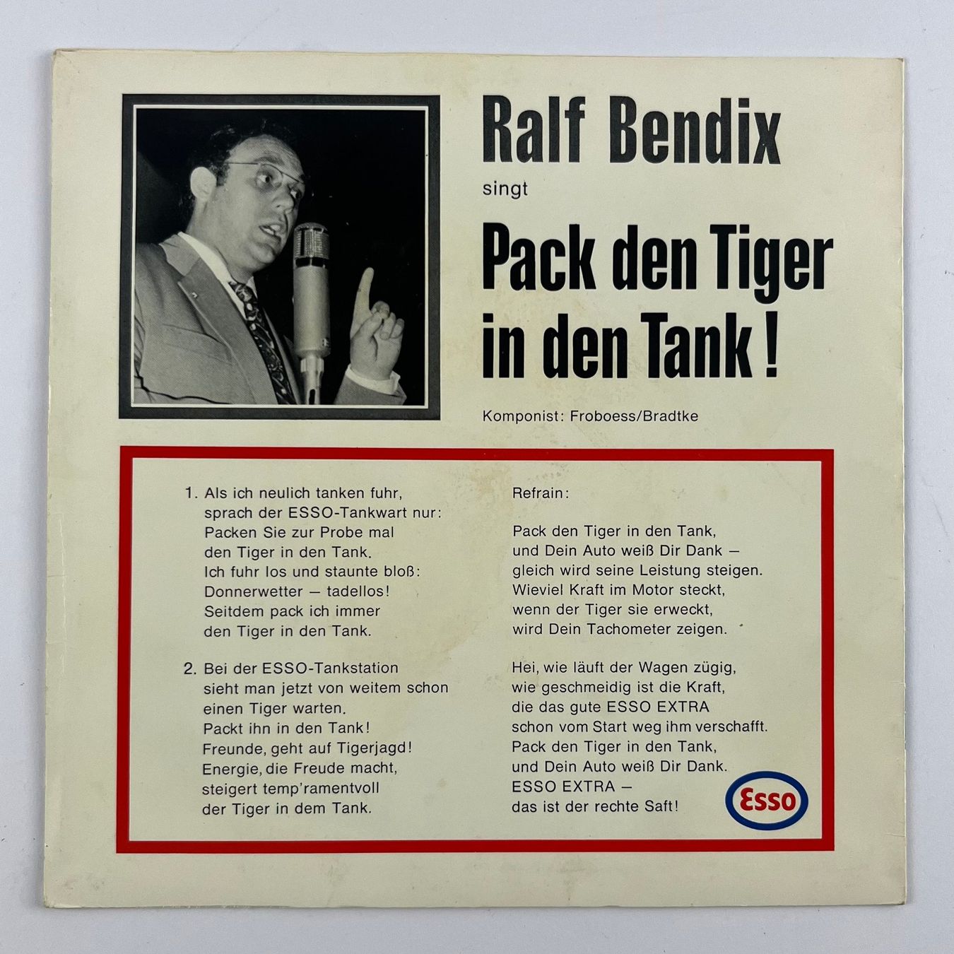 Single 7'' Vinyl, Ralf Bendix, ESSO Pack den Tiger in den.. (Gebraucht ...