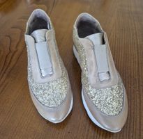 Navyboot Damen Sneaker, Grösse 37, Gold Glitzer, Top!