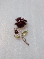 damen brosche,eine rot blume