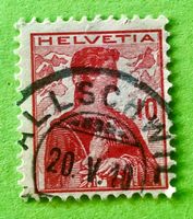  Nr.120 Brustbild der Helvetia mit Schwert GESTEMPELT    