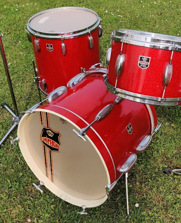 Schlagzeug Imperial Modell Rotes Sparkle Original 50er Jahre (Gebraucht ...