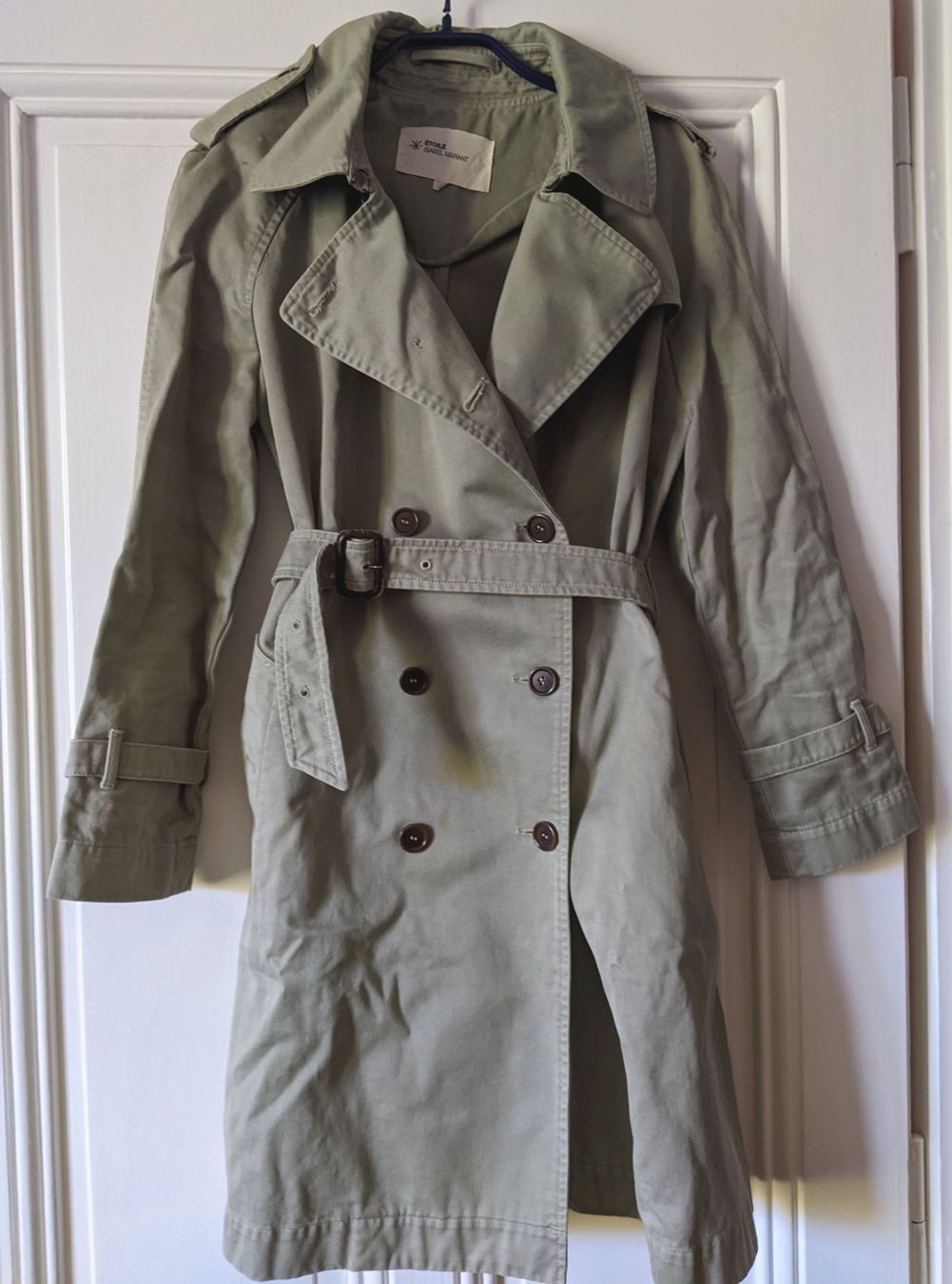 Isabel Marant Cappotti: ISABEL MARANT : Trench vert pâle 36 – Usato da Petit-Lancy venduto da lilycerise 8