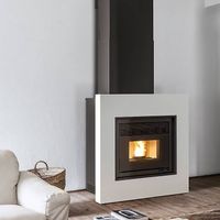 Poêle Cheminée à bois ultra contemporain Kubic de Brisach