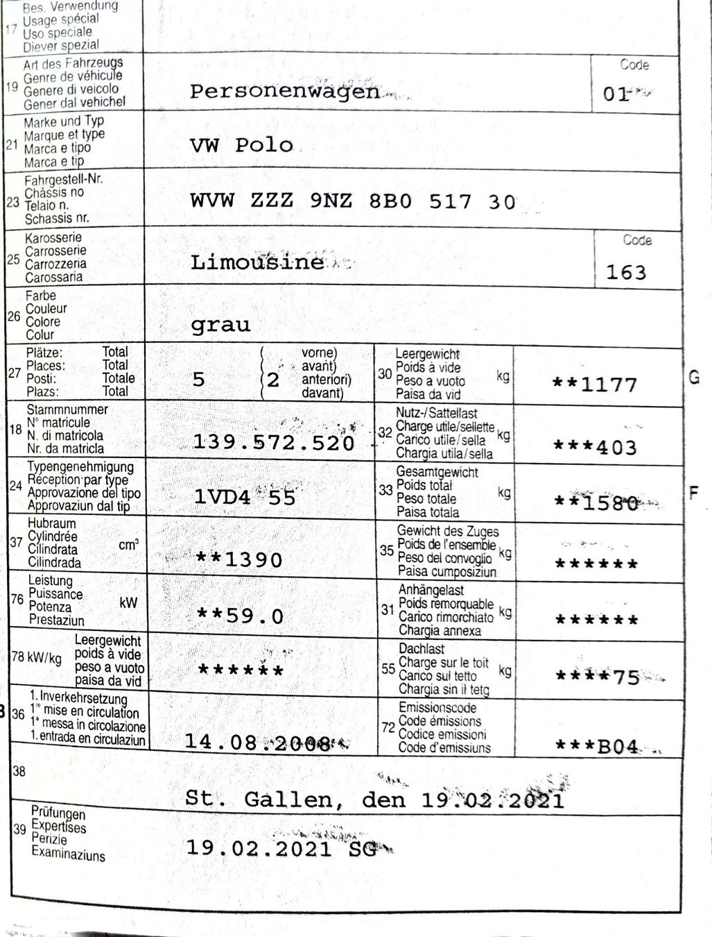 VW Automobili: VW Polo 1.4 – Usato da Arbon venduto da .Tropxe. 8
