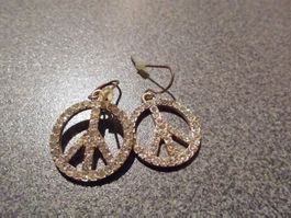 Ohrhänger goldfarbig/Glitzer