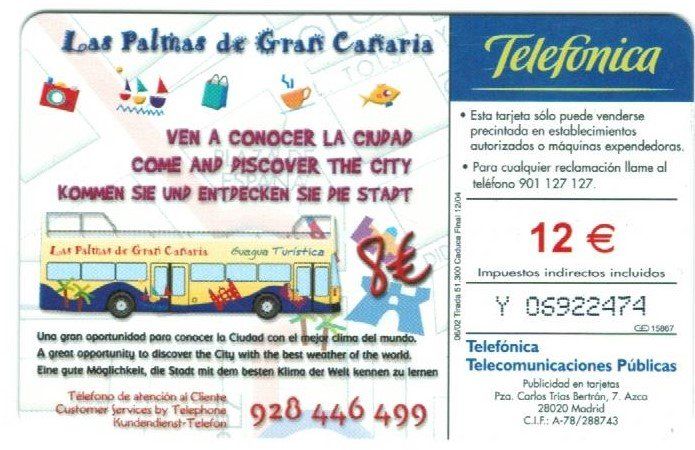 Schede telefoniche: Telefonkarte Spanien Gran Canaria – Usato da Zürich venduto da tol_b7c7 1