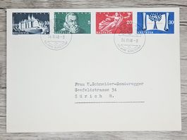 CL01 Enveloppe + Timbre Suisse 1948