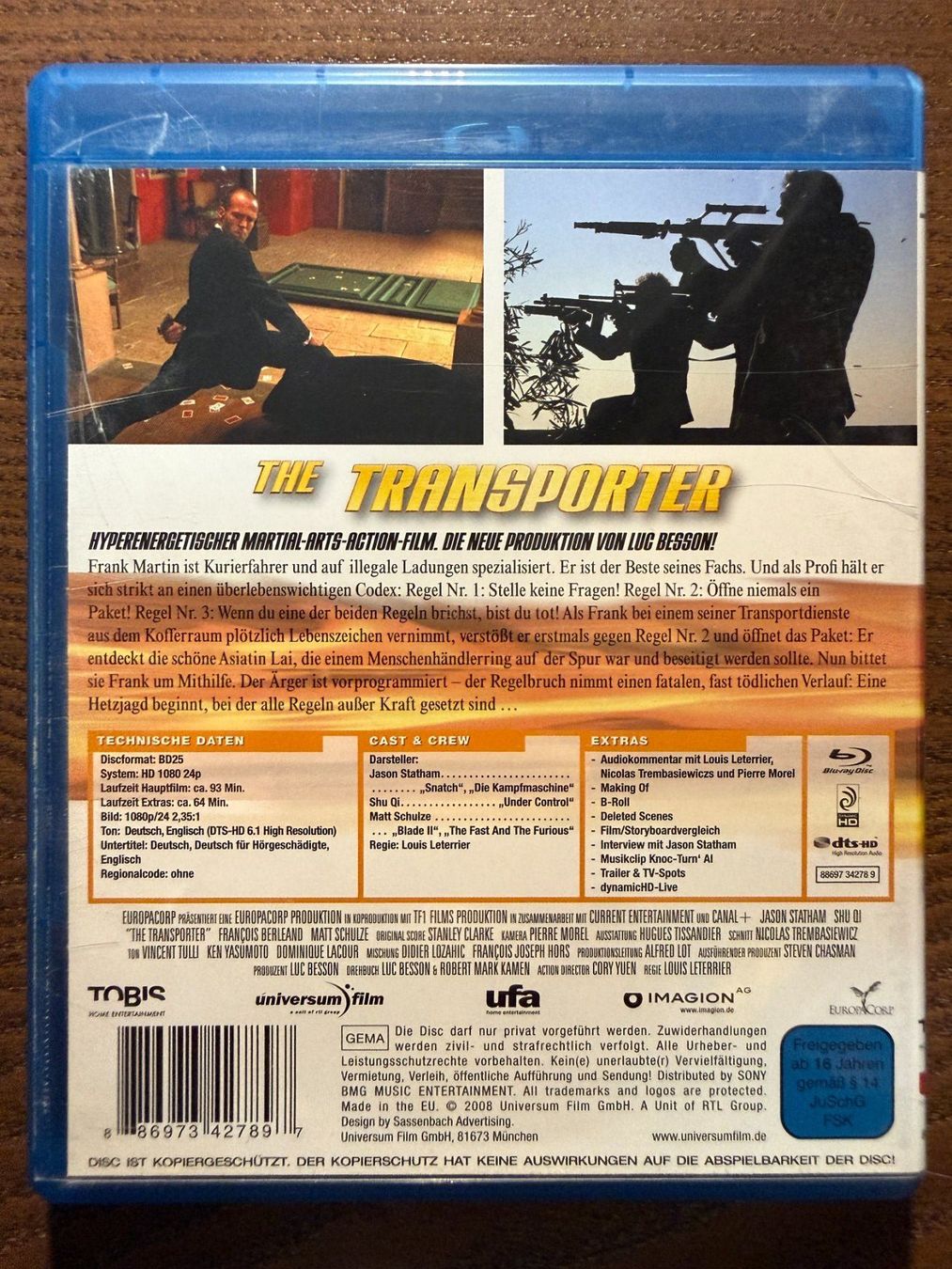 Tutti i DVDs: The Transporter – Usato da Zürich venduto da Blu-ray_ZH 1