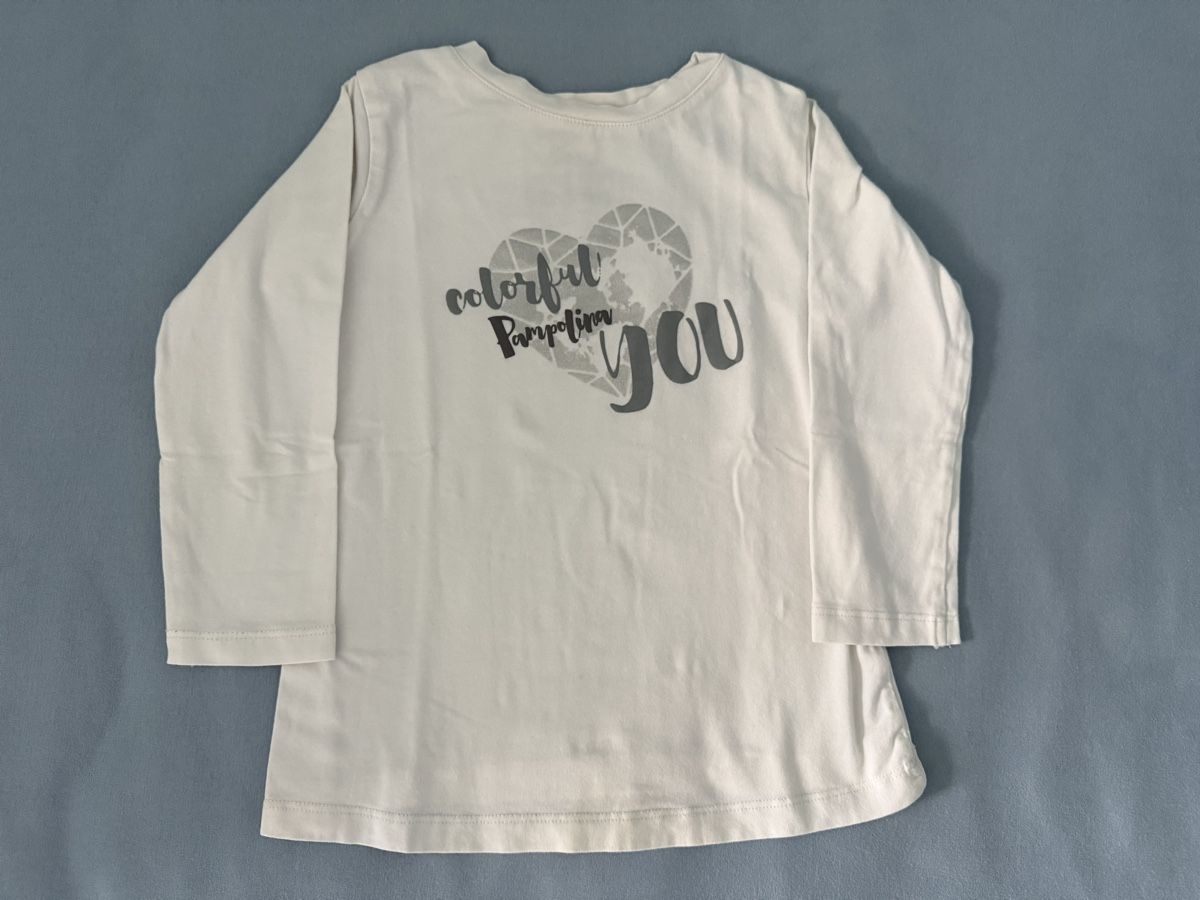 Pampolina Maglioni & Felpe: Shirt, Pampolina, Gr.110, weiss – Usato da Adliswil venduto da mun_k9pf