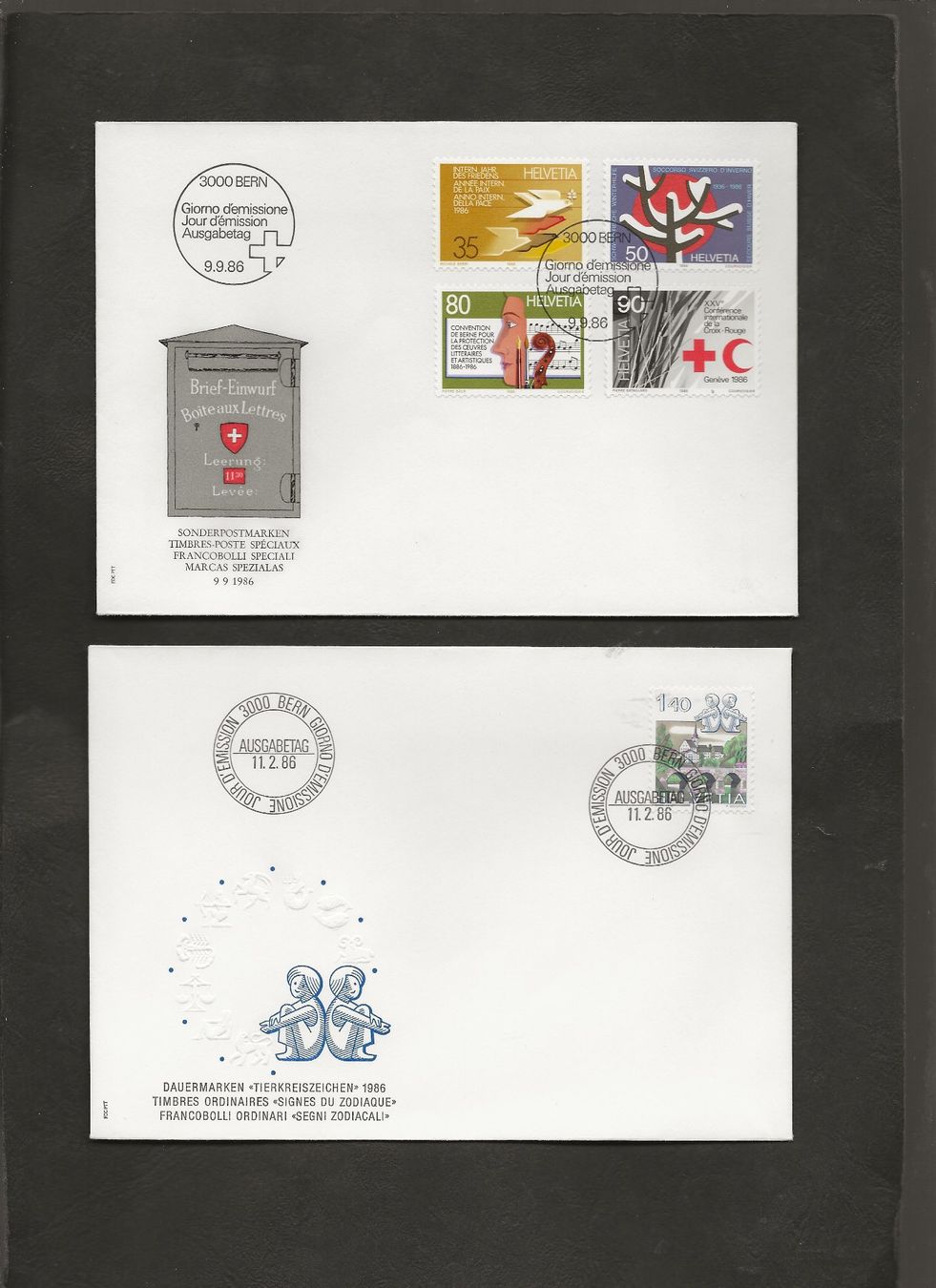 Tutti i francobolli: Schweiz 16 FDC 1983 bis 1988 – Usato da Au ZH venduto da xelagreb01 5