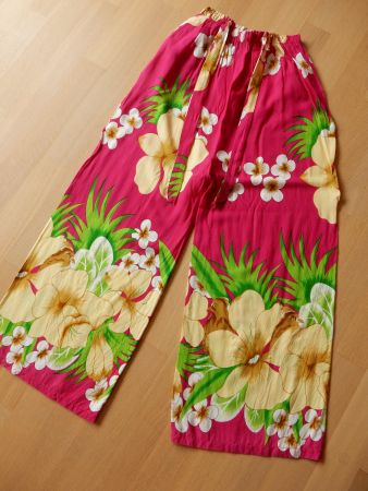 Sommerhose luftige Hose im fröhlichen Hawaii-Stil NEU